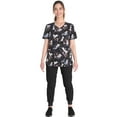 thumbnail image 2 of Scrubstar Women's Spot the Puppy Scrub V-Neck Print Top, Sizes XS-3XL, 2 of 5