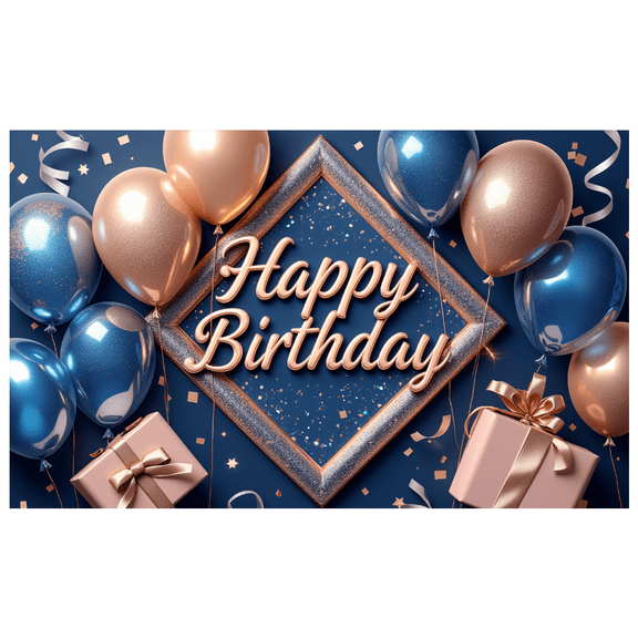 Decorative Design Happy Birthday Banner Party Decoration Balloon Decoration for Birthday Party Celebration Event Decoration