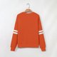 thumbnail image 4 of Cowsor Womens Varsity Striped Oversized Sweatshirt Crewneck Long Sleeve Casual Fashion Pullover Top Fall Outfits, 4 of 6