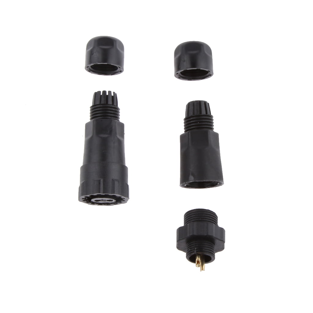15A IP68 Waterproof Aviation 4 Pins Assembled Electrical Cable Connector 