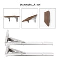 thumbnail image 2 of Matsuzay 2 uds soportes de estante plegables de acero inoxidable de alta resistencia soporte de estante plegable para de trabajo ahorro de espacio Conjuntos de muebles de dormitorio Numero 3 Matsuzay HA024806-03, 2 of 6