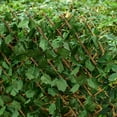 thumbnail image 4 of Tnobhg Expandable Fence Privacy Screen Adjustable Length UV Blocking Single Sided Leaves Balcony Patio Artificial Hedge Indoor Outdoor Decor, 4 of 8