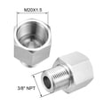 thumbnail image 2 of Pipe to Fitting Adapter, Pressure Gauge Adapter 3/8 NPT Male Pipe x M20x1.5 Female Pipe, 2 of 2