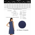 thumbnail image 5 of Ekouaer Women's Nightgowns with Pocket Tank Sleeveless Sleep Shirt O Neck Nightshirt Pleated Nightdress Comfy Sleepwear, 5 of 7