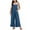 Blue, variant on Linen Pants Women Plus Size,Womens Fashion Casual Pants Gifts for Women,Solid Pocket Sleeveless Suspender Jumpsuit