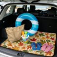thumbnail image 2 of Yuyamidu Fall Car Trunk Mat 29" x 39", Stylish All Weather Rear Trunk Liner, Non Slip Cargo Mat for Most Sedans and SUVs, 2 of 7
