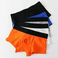 thumbnail image 6 of HEVIRGO Men Boxer Underwear Low Waist Breathable Design Front Opening Shorts Panties with Silicone Ring Daily Wear, 6 of 8