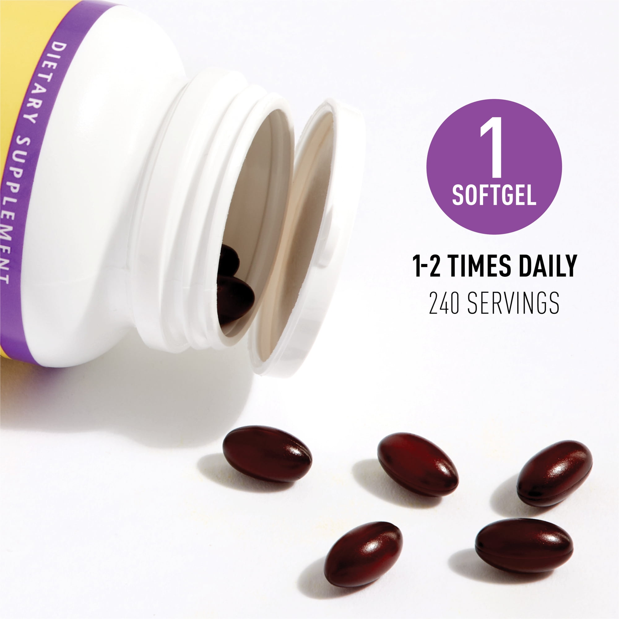 Natural Factors, Coenzyme Q10 100mg, CoQ10 Supplement for Energy, Heart and Antioxidant Support, 240 Softgels