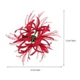 thumbnail image 2 of OULII 2 Pcs Barrettes pour Petites Filles Accessoire de Performance Rouge Floral, 2 of 8