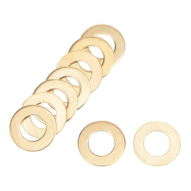 100 Pcs 4mm x 8mm x 0.5mm Arandela plana de cobre para tornillo y perno