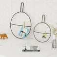 thumbnail image 2 of Raindrops 2 PCS Hanger Elegant Wall Hanging Storage Frame Office 39X29CM Black, 2 of 8