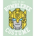 thumbnail image 2 of Girl's Transformers This is My Bumblebee Costume  Graphic Tee Mint X Small, 2 of 4