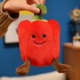 thumbnail image 2 of Cartoon Cute Vegetable Plush Doll - Creative Chili Plush Toy Home Decoration Gift - 5.9inches, 2 of 8