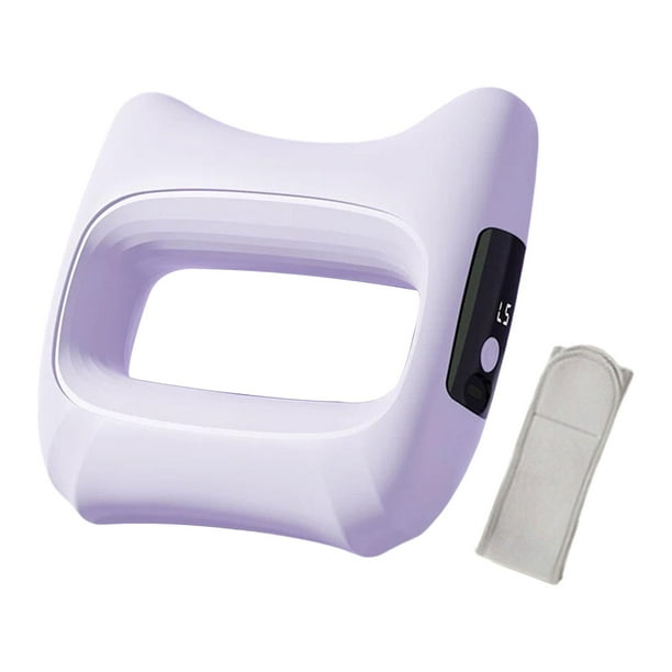 Anillo de masaje eléctrico para entrenamientos, herramienta de masaje muscular ajustable y multiusos. Morado con cinturón