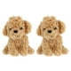 thumbnail image 1 of EeaseMX 2 muñecos de peluche de perro, figuras de animales de peluche, colgantes creativos de muñecos de dibujos animados, 1 of 7