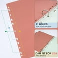 8 Tab Plastic Dividers, pastel, 8 Tab Index Dividers with 11 Hole Punch