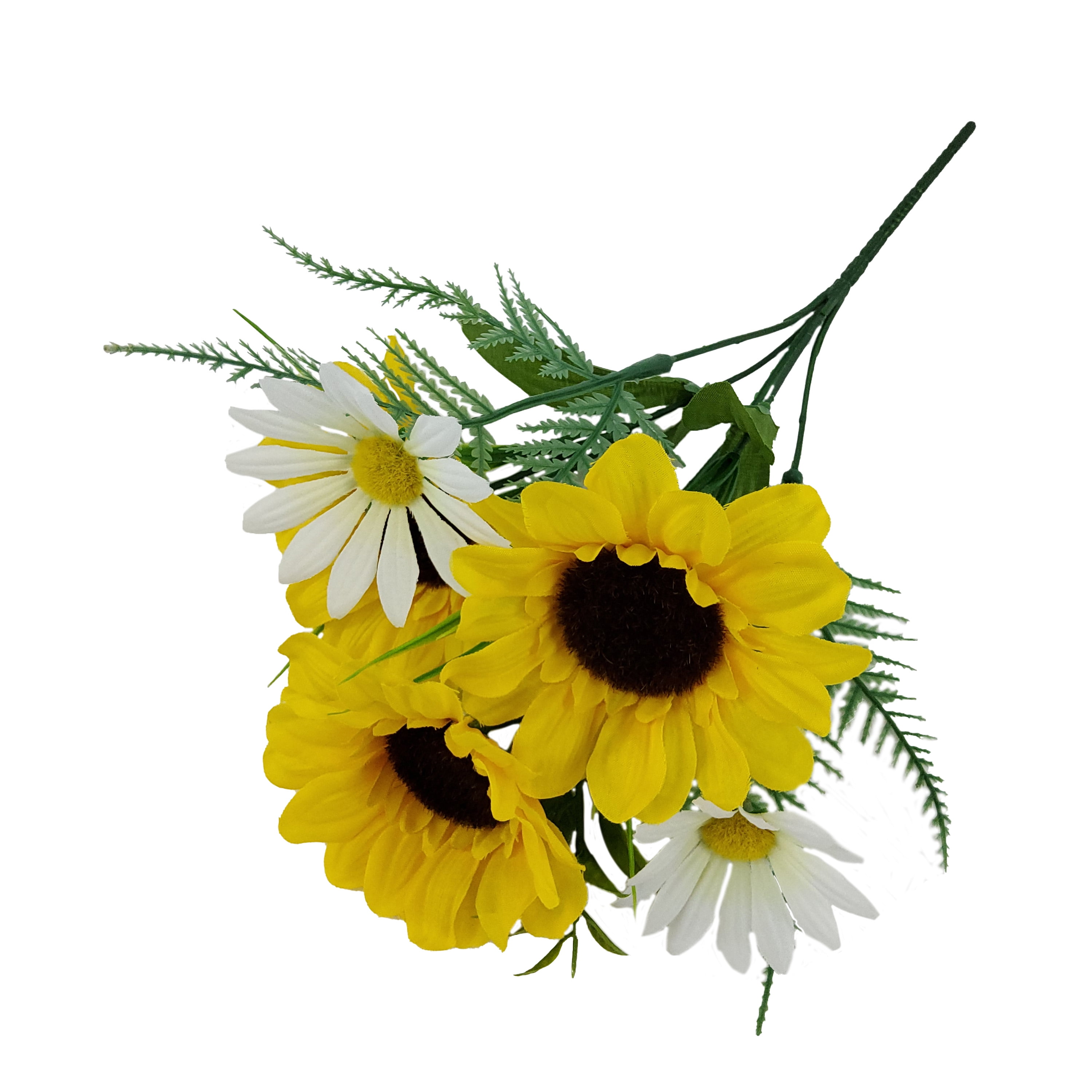 Mainstays Indoor 15 inch Artificial Polyester Daisy Pick, Yellow Color.