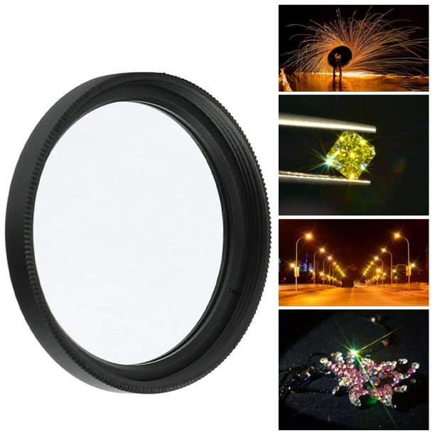 de lente estrella 58 cámara Junestar 58mm Filtro de lente estrella para lentes de cámara Canon/Nikon/Sony/Pentax/Olympus/Fujifilm,Filtro de lente Filtro de lente de estrella Filtro de lente de estrell Higoodz Accesorios de Fotografía