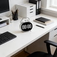 thumbnail image 4 of shyuyusa Small Silent Desktop Clock, Compact Bedroom Time Tool, Minimalist Decorative Timepiece for Indoor Household Rest Area, 4 of 6