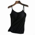 thumbnail image 2 of Summer Women Camisole Built-in Shelf Padded Bras Tank Top Adjustable Strap, 2 of 3