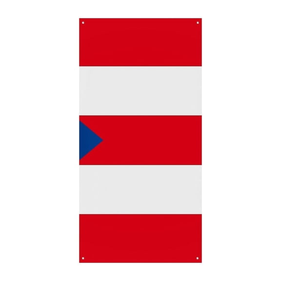 Curtain Decoration Banner 70.9×35.4in Durable Wear Resistance Wind Resistance For Company Activities Family Gatherings Annual Meeting Opening Puerto Rico Flag Puerto Rican National Red