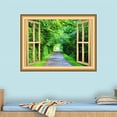 thumbnail image 2 of VWAQ 3D Forest Wall Decals Scenic Window Frame Mural Peel and Stick Vinyl Stickers - NW50 (24"H X 30"W), 2 of 3