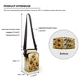thumbnail image 6 of HELLHERO Sunflowers and Bee Adjustable Strap Sling Bag with 2 Zippers Polyester 4.33"x1.97"x7.09" for Adults, 6 of 7