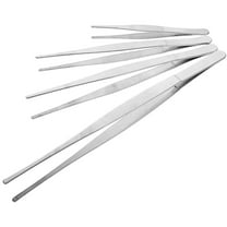 HEATSHAKING 4Pcs Long Handle Tweezers For Gardening And Home Vegetable Garden In Silver