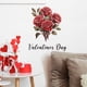 thumbnail image 5 of People Day Love Rose Toilet Sticker Bathroom Bathroom Home Decoration Wall Sticker, 5 of 7