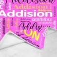 thumbnail image 3 of Custom Name Blanket for Kids Adults Personalized Blanket with Name Flannel Blanket Customized Name Blanket for Birthday Valentines Christmas Day (30x40, Pink), 3 of 6