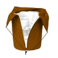 thumbnail image 2 of 45x70cm Brown PP Plant Frost Protection Cover with Drawstring & Lock - Insulated Aluminum Lined Winter Shield for Small/Medium Shrubs, Potted Trees, Roses - Reusable Outdoor Plant Freeze Guard &, 2 of 5
