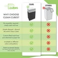 thumbnail image 7 of Clean Cubes Multi 30-Gallon Pop-Up Trash Bins, 3-Pack, Black – Disposable, Collapsible, with Fitted Trash Bags, 7 of 7