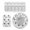 thumbnail image 2 of MasteelfCA 3pcs Aluminum Paint Plate Tray Mixing Rod Spatula Set for Watercolor Oil, 2 of 7