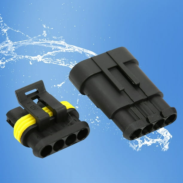 Conector impermeable para automóvil, 5 juegos, conector eléctrico para automóvil 4P 5P, conector impermeable, características de vanguardia