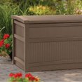 thumbnail image 2 of Suncast 50 Gallons Capacité de Résine Patio Extérieur Boîte de Rangement, Brun (2 Pack), 2 of 6