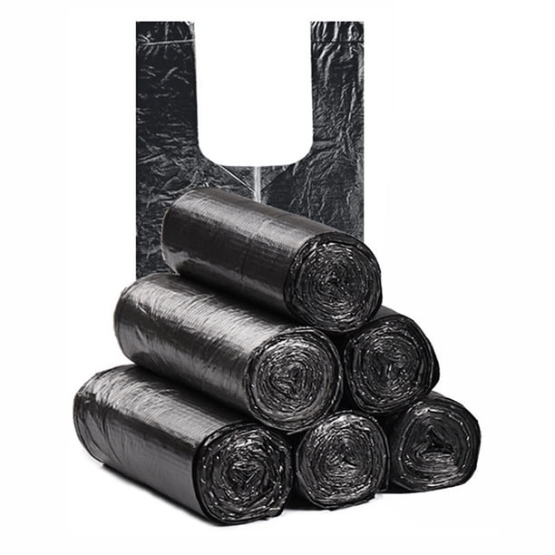 Bolsa de basura gruesa desechable con asa de amarre 100 piezas Bolsa de basura portátil para trabajo Abanopi Bolsa de basura