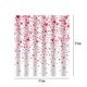 thumbnail image 3 of Cortina de ducha para San Valentín | Diseño romántico de corazón de rosa roja | Tela 100 % poliéster impermeable | Incluye ganchos | Decoración de baño para parejas, amantes, spa, gimnasio, hoga, 3 of 5