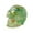 Green, variant on Crystal Gravel Drip Resin Skull Decor - Mini Halloween Tabletop Ornament for Party Display​​(Blue)