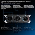 thumbnail image 4 of Módulo de panel de control del calentador de aire acondicionado Unique Bargains para Jeep Wrangler 3.8L 2007 2008 2009 2010 Unidad de clima HVAC No.55111841AE/55111841AB/55111841AC, 4 of 7