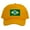 Gold, variant on Top Headwear Country Brazil Flag Hat - Brazilian Patriotic Trucker Cap Kelly Green