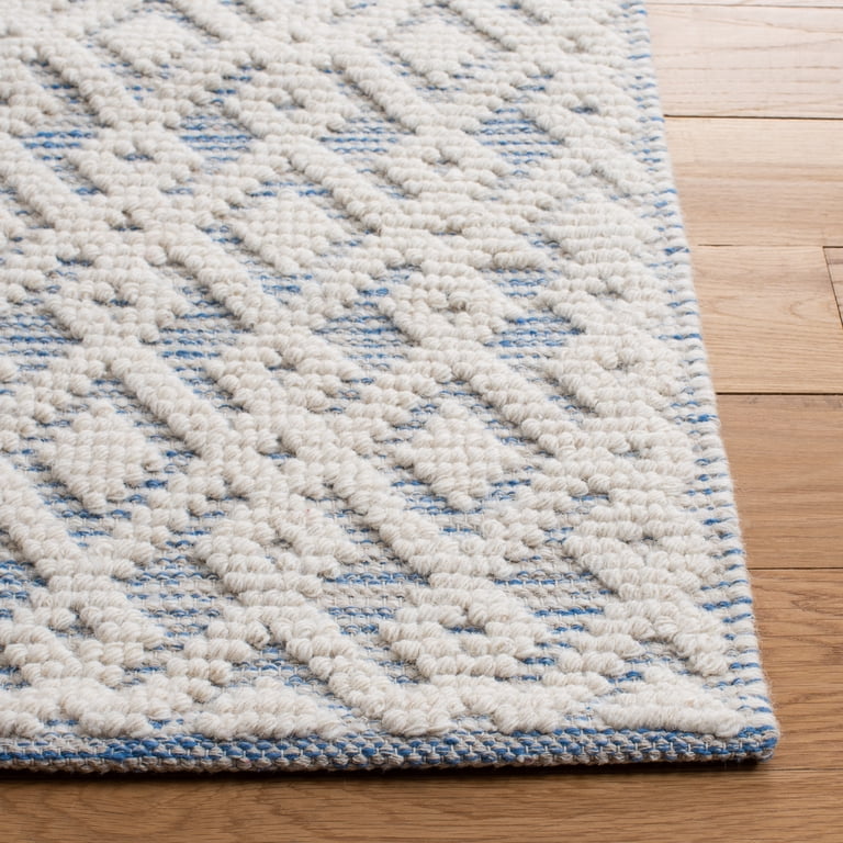 SAFAVIEH Vermont Simone Geometric Area Rug, 4' x 6', Ivory/Blue