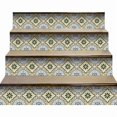 thumbnail image 6 of 6" X 6" Taupe and Blue Scroll Peel and Stick Tiles, 6 of 9