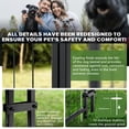 thumbnail image 7 of WOKEEN Large Dog Kennel Outside, 6'×4'×6',Welded Rectangular dog kennel outdoor with Waterproof Roof,2 Rotating Bowls & Secure Lock for Backyard （All Life Stages Dogs）, 7 of 7