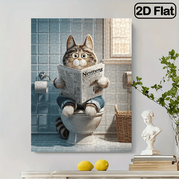 500pc Fun puzzle,frameless paper puzzle, mental exercise,suitable for family games during holidays. The best gift for puzzle enthusiasts.