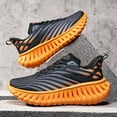 thumbnail image 4 of Lightweight And Breathable Men's Racing Shoes for Road Running; Outdoor Marathon Training Shoes And ; Low-top Sports Shoes for Fitness Exercise Anti-slip And Wear- Hiking Shoes  with Laces for Adults, 4 of 9