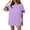 Light Purple#2, variant on HAJWOH Jersey T Shirts for Women Plain Football Tops Athletic Shirts Practice Sports Uniforms Outfits White L