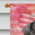 thumbnail image 3 of Carolines Treasures BB9468CHF Noir Labrador Amour Drapeau Toile Maison, 3 of 4