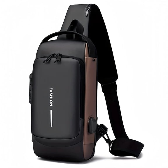 SIX DEER Fashion Anti-Theft Sling Bag for Men, Lightweight Waterproof Crossbody Chest Pack for Travel, Hiking & Daily Use