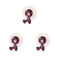 thumbnail image 2 of Inteprter Hogar Ba?o Soporte de Pared Cepillo Giratorio Succión Estante violeta 3piezas, 2 of 6