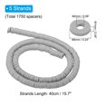 thumbnail image 2 of Uxcell Polymer Clay Beads Spacer 1750 Pcs 5 Strands Round Flat Handmade Bead Spacer for Jewelry Making Light Grey 0.24 inch, 2 of 7